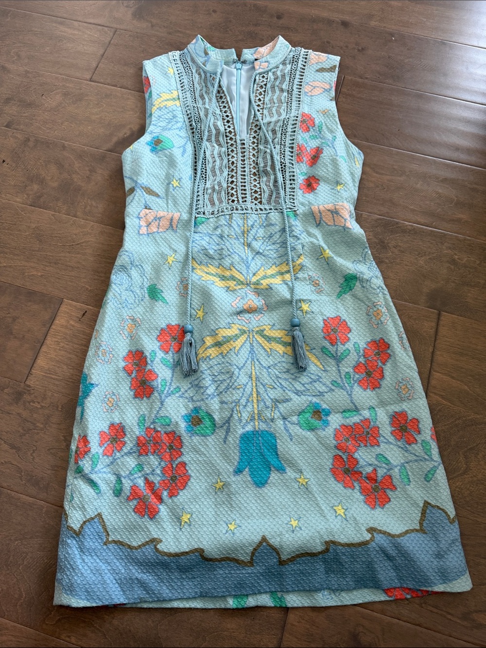 Anthropologie Plenty by Tracy Reese Light Blue Floral Dress